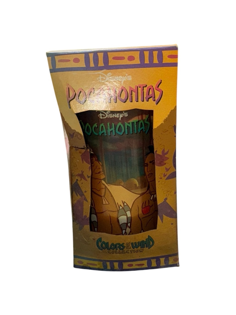 1990s Disney Pocahontas Colors of the Wind Collection Burger King Glass NIB